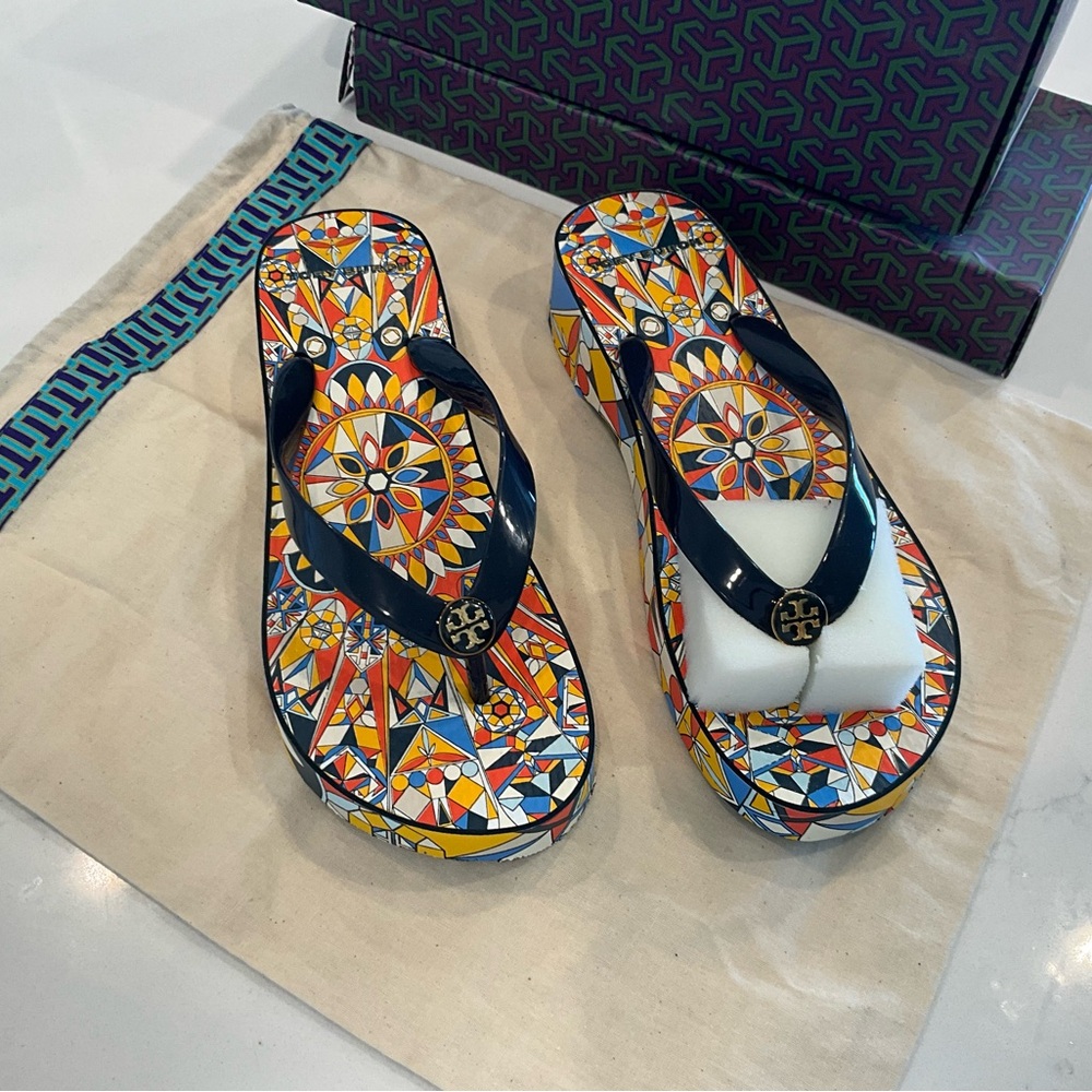Tory Burch Multicolor Flip Flops